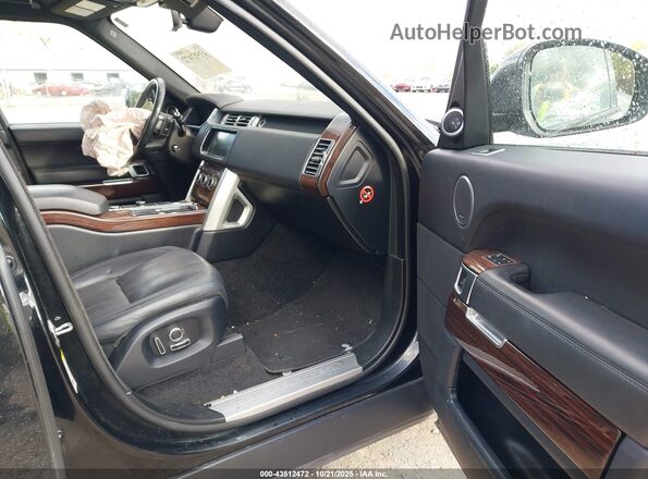 SALGS2FE2HA350607 2017 LAND ROVER RANGE ROVER Black Front interior view