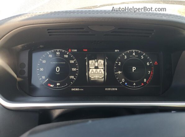 SALGS2RE8JA384018 2018 LAND ROVER RANGE Black Instrument cluster view