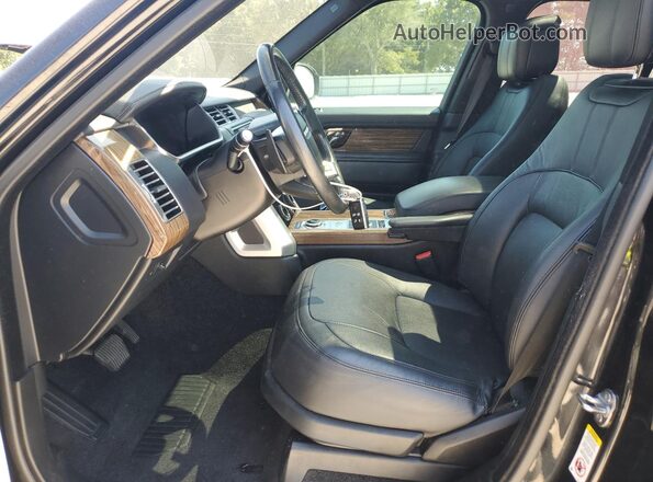 SALGS2RE8JA384018 2018 LAND ROVER RANGE Black Front interior view