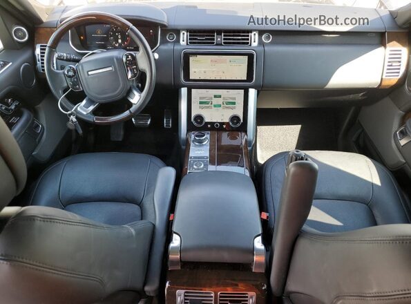 SALGS2RU2NA461351 2022 LAND ROVER RANGE Black Widok deski rozdzielczej