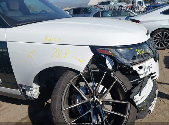 SALGS2RU3NA468390 2022 LAND ROVER RANGE ROVER Белый Вид спереди