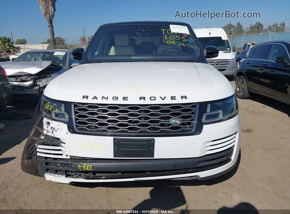 SALGS2RU3NA468390 2022 LAND ROVER RANGE ROVER Белый Вид щитка приборов