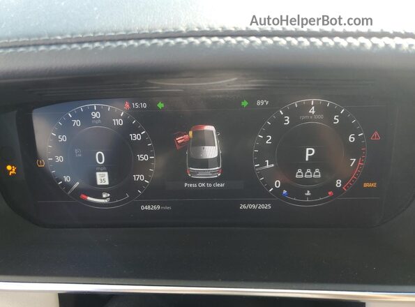 SALGS2SE7MA428332 2021 LAND ROVER RANGE Blue Instrument cluster view