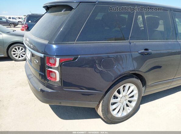 SALGS2SV5JA386562 2018 LAND ROVER RANGE ROVER Синий Задняя правая четверть