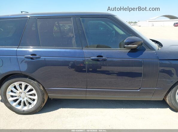 SALGS2SV5JA386562 2018 LAND ROVER RANGE ROVER Синий Панорамный вид салона 360°