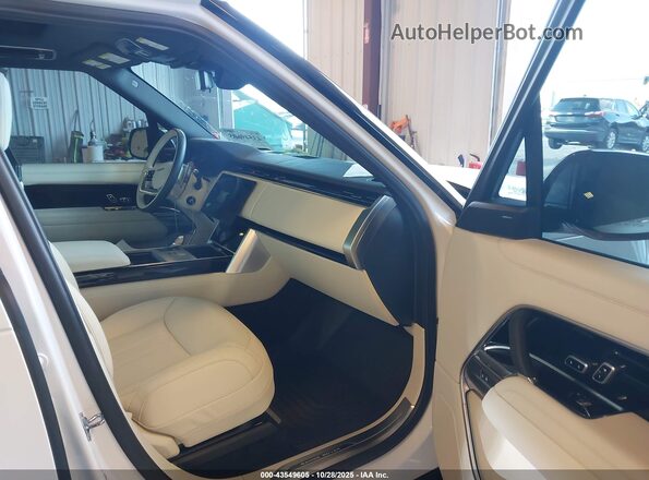 SALKPBFU5SA298531 2025 LAND ROVER RANGE ROVER White Widok wnętrza z przodu