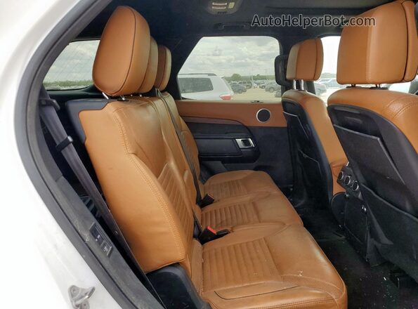 SALRHBBV5HA026709 2017 LAND ROVER DISCOVERY White Vista interior trasera