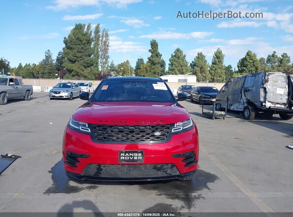 SALYL2EX8KA217393 2019 LAND ROVER RANGE ROVER VELAR Red ხელსაწყოთა პანელის ხედი