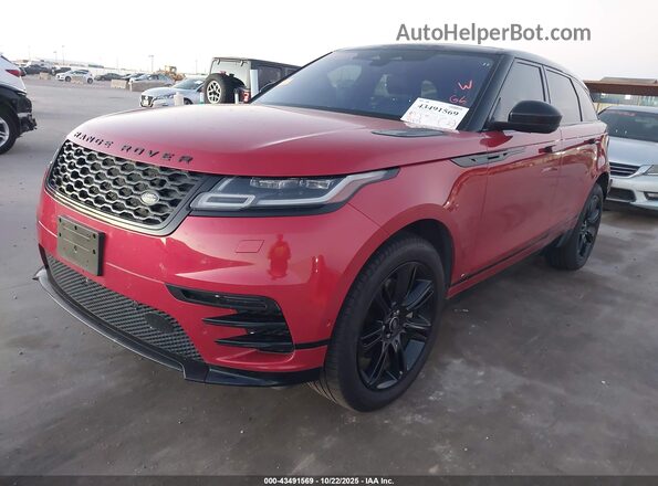 SALYT2EX8MA322888 2021 LAND ROVER RANGE ROVER VELAR Красный Передняя левая четверть