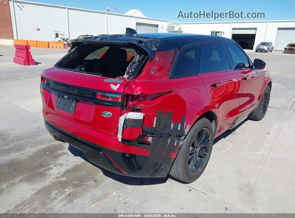 SALYT2EX8MA322888 2021 LAND ROVER RANGE ROVER VELAR Красный Задняя правая четверть