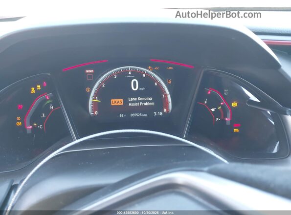 SHHFK8G74LU200275 2020 HONDA CIVIC TYPE R Красный Вид задних сидений