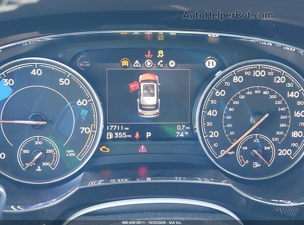 SJAAM2ZV1KC025074 2019 BENTLEY BENTAYGA Черный Вид задних сидений