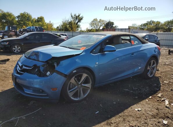 W04WJ3N58HG028347 2017 BUICK CASCADA Синий Передняя левая четверть