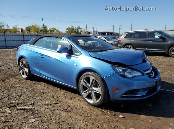 W04WJ3N58HG028347 2017 BUICK CASCADA Синий Передняя правая четверть