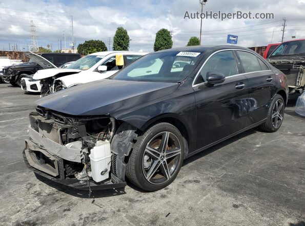 W1K3G4EB2MJ281525 2021 MERCEDES-BENZ A Черный Передняя левая четверть