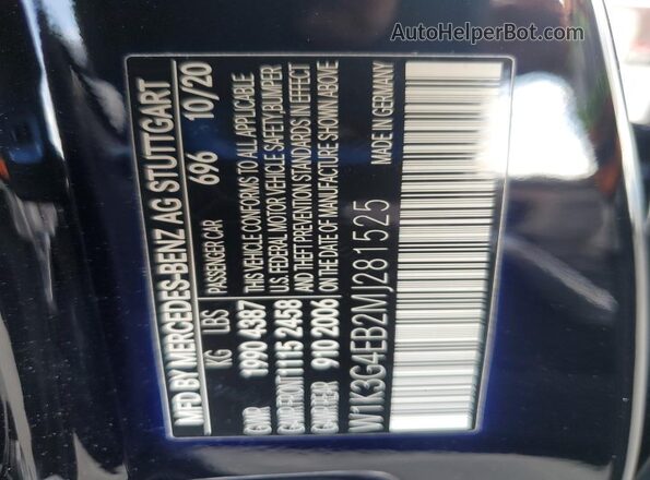 W1K3G4EB2MJ281525 2021 MERCEDES-BENZ A Черный Вид подкапотного пространства