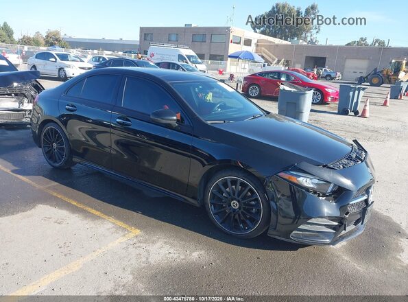 W1K3G4EB9MJ299469 2021 MERCEDES-BENZ A 220 Черный Передняя правая четверть