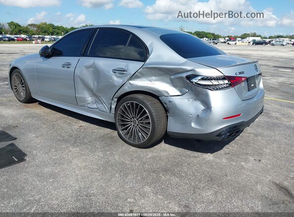 W1KAF4GB8PR124384 2023 MERCEDES-BENZ C-CLASS Серебряный Задняя левая четверть