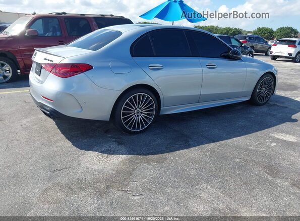 W1KAF4GB8PR124384 2023 MERCEDES-BENZ C-CLASS Серебряный Задняя правая четверть