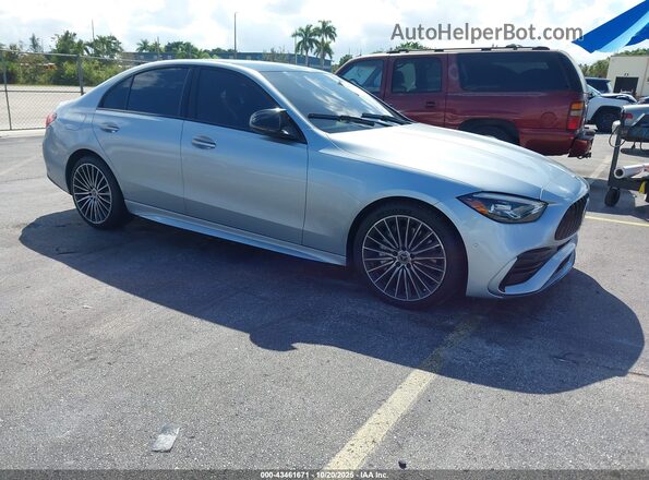 W1KAF4GB8PR124384 2023 MERCEDES-BENZ C-CLASS Серебряный Передняя правая четверть