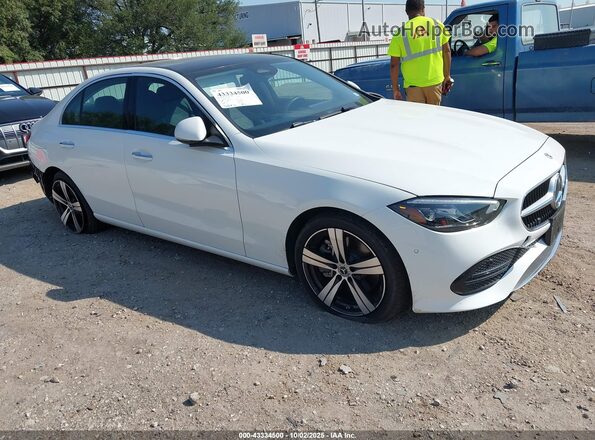 W1KAF4GB9SR247331 2025 MERCEDES-BENZ C-CLASS Белый Передняя правая четверть