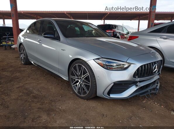 W1KAF8HB6PR113101 2023 MERCEDES-BENZ AMG C 43 Серебряный Передняя правая четверть