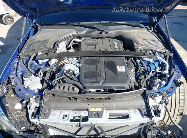 W1KAF8HB7RR160091 2024 MERCEDES-BENZ AMG C 43 Blue Вид ззаду