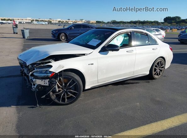 W1KWF6EB7MR614296 2021 MERCEDES-BENZ AMG C 43 White Przód lewy