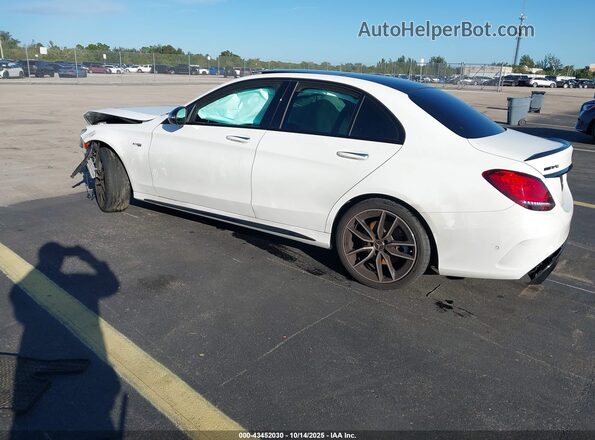 W1KWF6EB7MR614296 2021 MERCEDES-BENZ AMG C 43 White Tył lewy