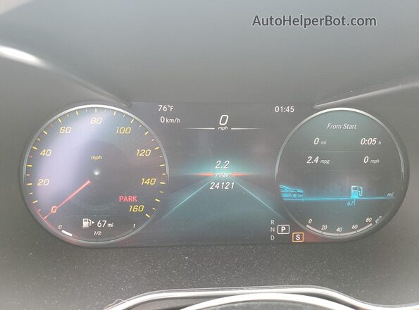 W1KWF8EB9MR648056 2021 MERCEDES-BENZ C Black Widok zestawu wskaźników