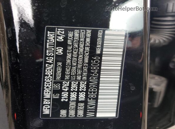 W1KWF8EB9MR648056 2021 MERCEDES-BENZ C Black Widok komory silnika