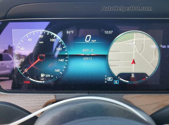 W1KZF8EBXMA960091 2021 MERCEDES-BENZ E Синий Вид щитка приборов