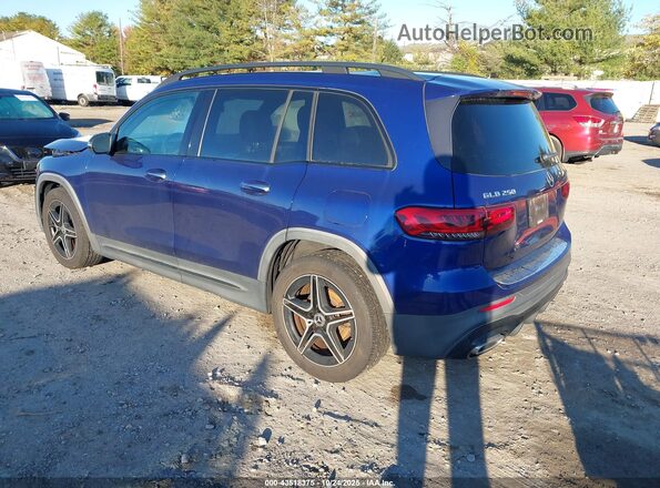 W1N4M4HB2MW109347 2021 MERCEDES-BENZ GLB-CLASS Синий Задняя левая четверть
