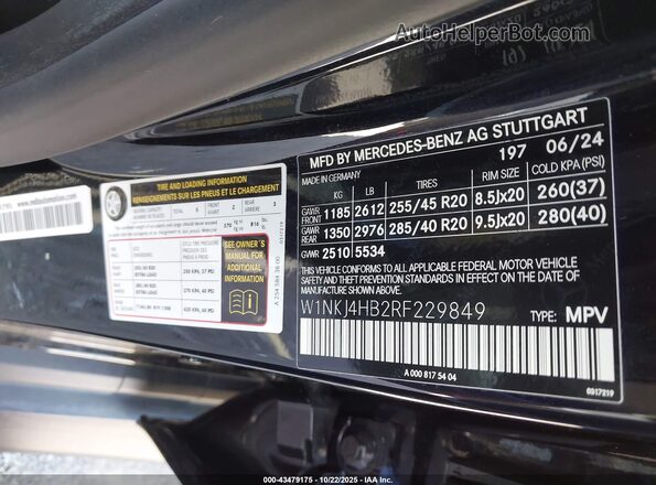 W1NKJ4HB2RF229849 2024 MERCEDES-BENZ GLC 300 Черный Вид подкапотного пространства
