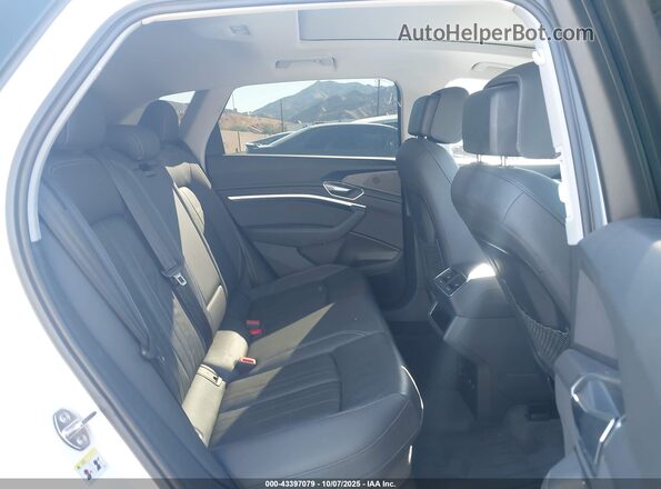 WA1AAAGE4MB022810 2021 AUDI E-TRON White Widok naklejki z numerem VIN