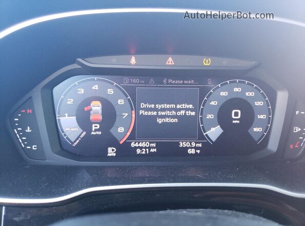 WA1AECF31K1078593 2019 AUDI Q3 Оранжевый Вид щитка приборов