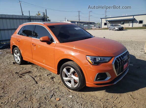 WA1AECF31K1078593 2019 AUDI Q3 Оранжевый Передняя правая четверть