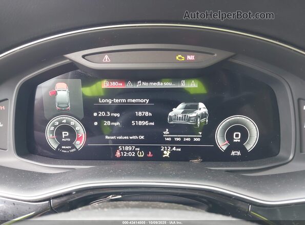 WA1AJAF71MD033688 2021 AUDI Q7 Blue Widok tylnych siedzeń
