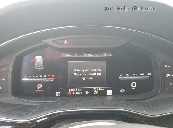 WA1AWAF16LD026862 2020 AUDI SQ8 Серебряный Вид щитка приборов