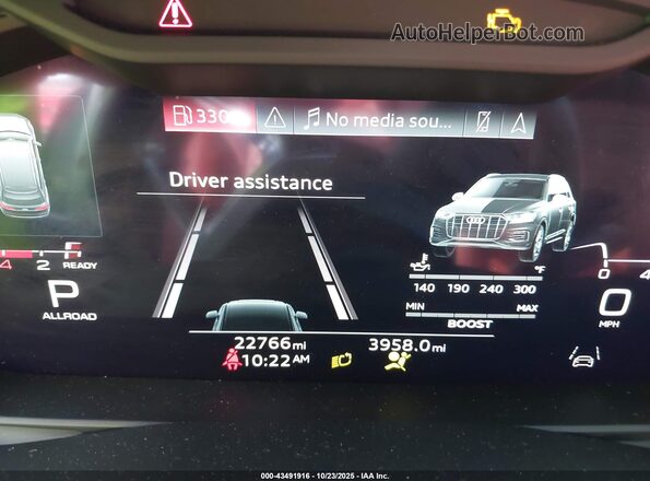 WA1AWBF73PD031159 2023 AUDI SQ7 White Vista de los asientos traseros