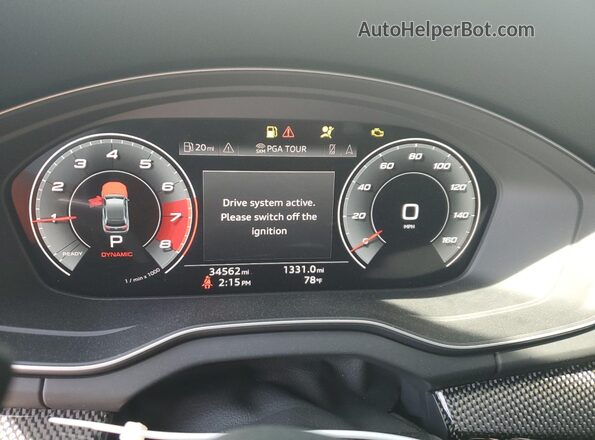 WA1B4AFY1N2052579 2022 AUDI SQ5 Белый Вид щитка приборов