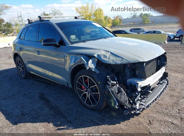 WA1B4AFY3M2001633 2021 AUDI SQ5 Серый Передняя правая четверть