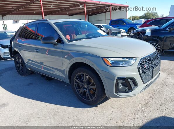 WA1B4AFY8M2034966 2021 AUDI SQ5 Серый Передняя правая четверть