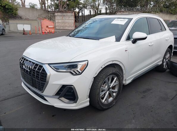 WA1DECF35P1103399 2023 AUDI Q3 White წინა მარცხენა ხედი სამი მეოთხედიდან