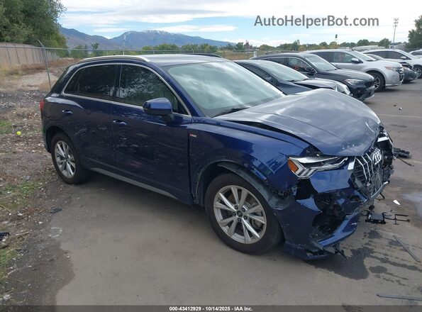 WA1EECF32M1102002 2021 AUDI Q3 Dark Blue Front right