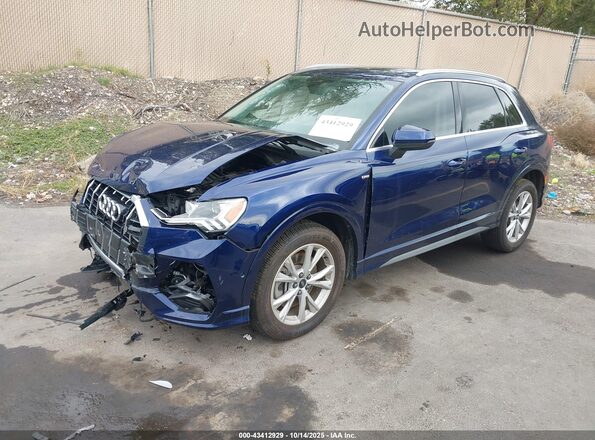 WA1EECF32M1102002 2021 AUDI Q3 Dark Blue Front left