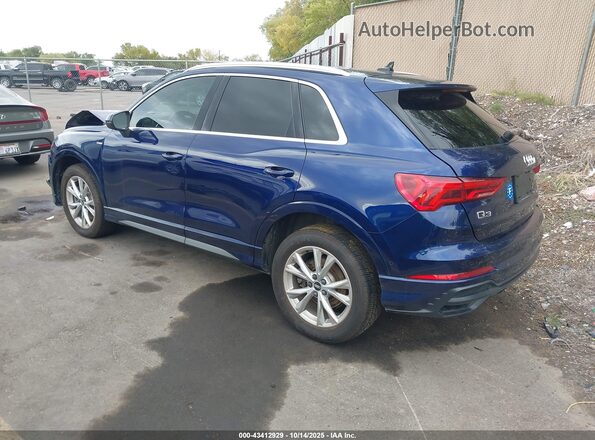 WA1EECF32M1102002 2021 AUDI Q3 Dark Blue Rear left