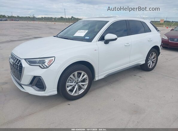WA1EECF34S1083708 2025 AUDI Q3 Белый Передняя левая четверть