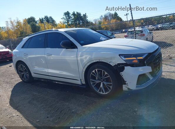 WA1EVAF10MD011571 2021 AUDI Q8 White Widok zestawu wskaźników