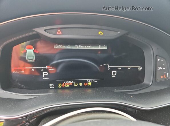 WA1EVAF10MD034980 2021 AUDI Q8 Black Widok zestawu wskaźników
